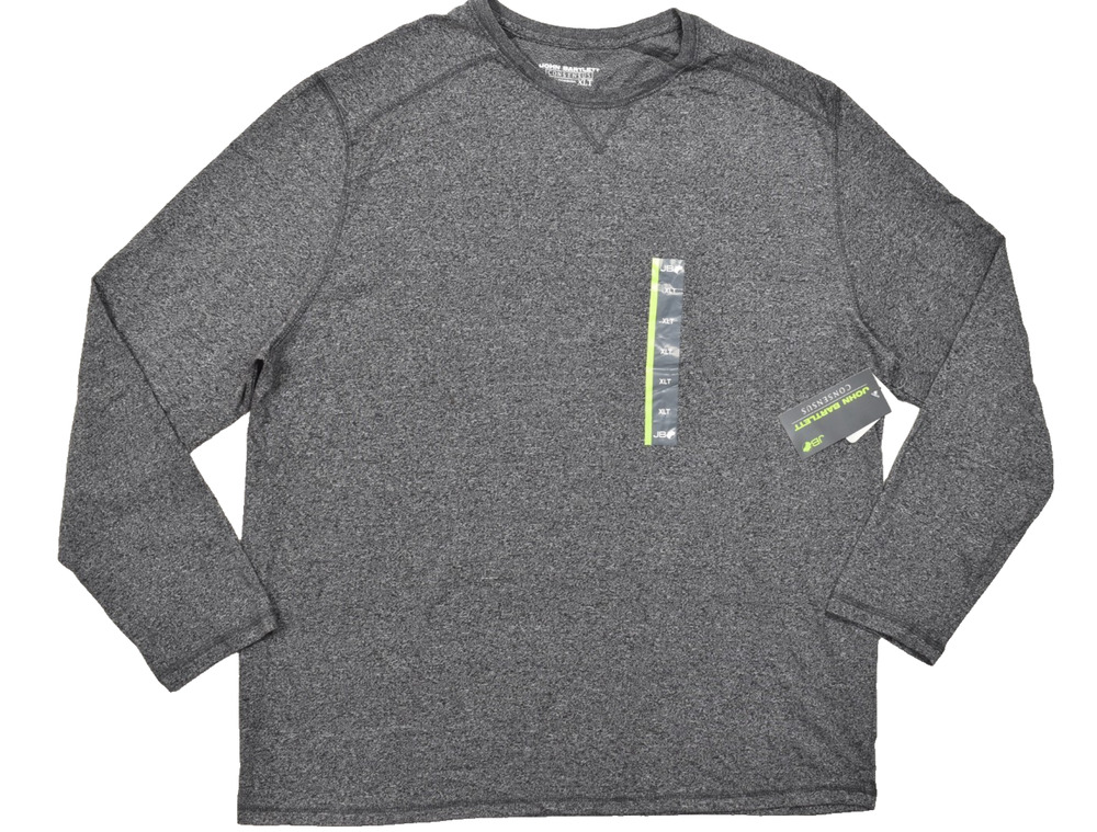 John Bartlett Consensus Men's XLT Gray Heather Long Sleeve Tee Shirt Big & Tall